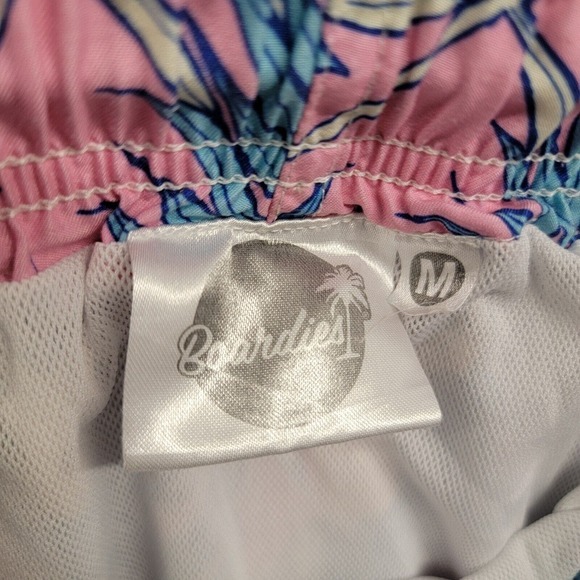 Boardies Apparel Men Swim Shorts Fern Leaves Print Drawstring Medium 6” Tropical - Picture 2 of 11